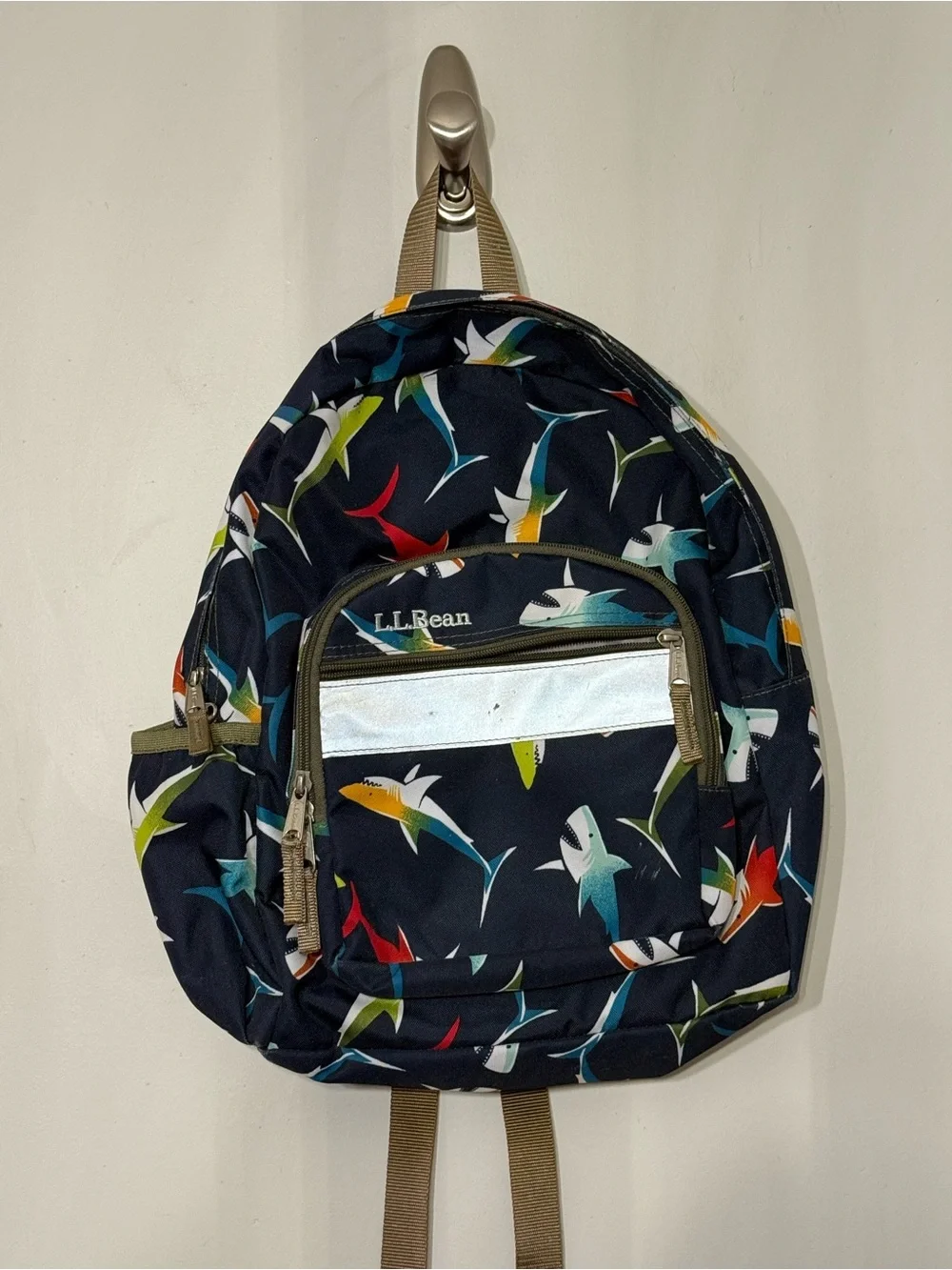 L.L. Bean Junior Original Kids School Backpack Book Pack Dinosuars 17L